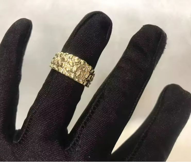 18K Gold Plated Nugget Ring