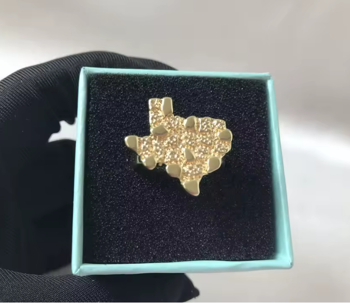 Texas Shaped Gold Ring