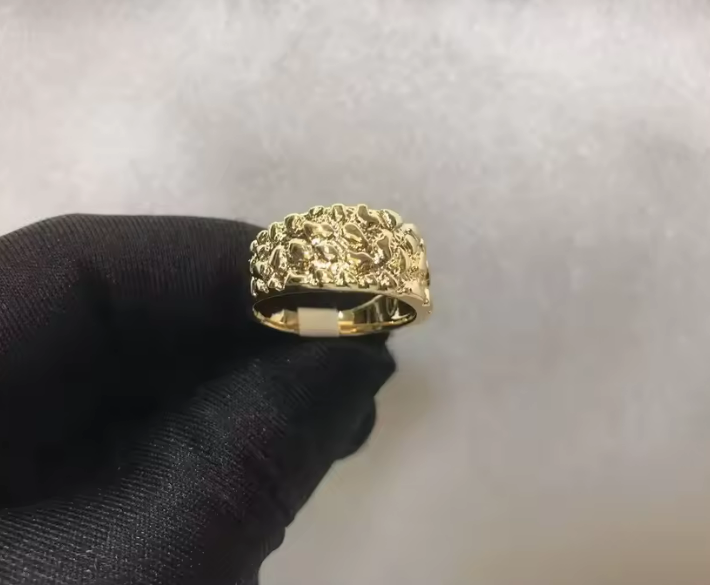 18K Gold Plated Nugget Ring