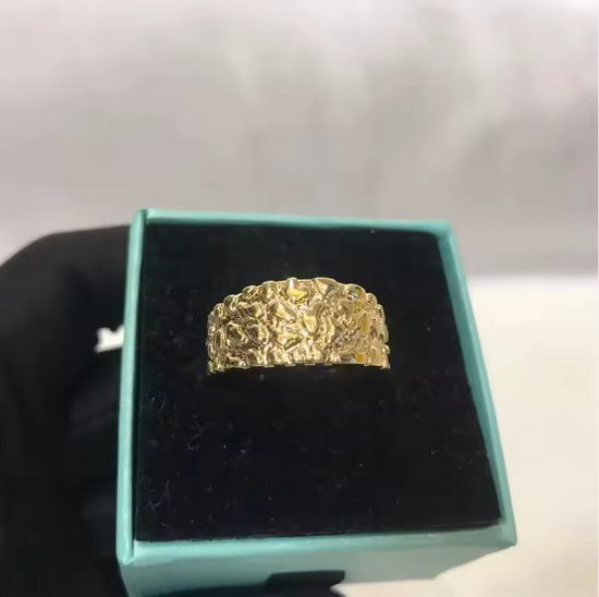 18K Gold Plated Nugget Ring